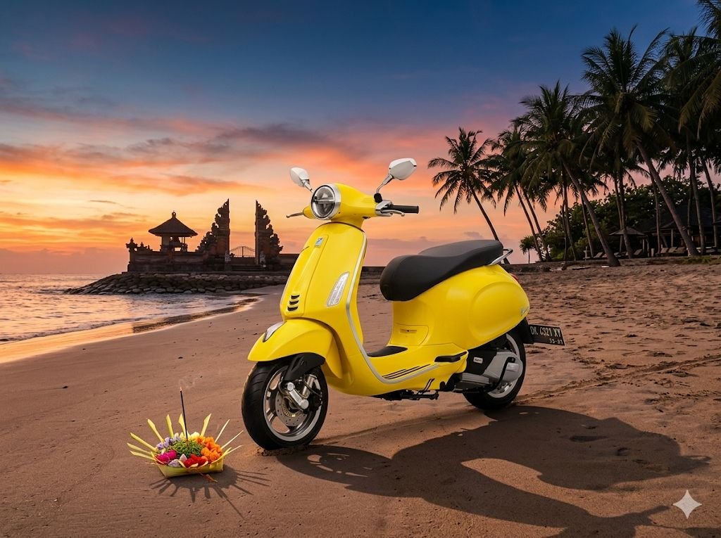 Sewa Motor Bali Vespa Matic Premium