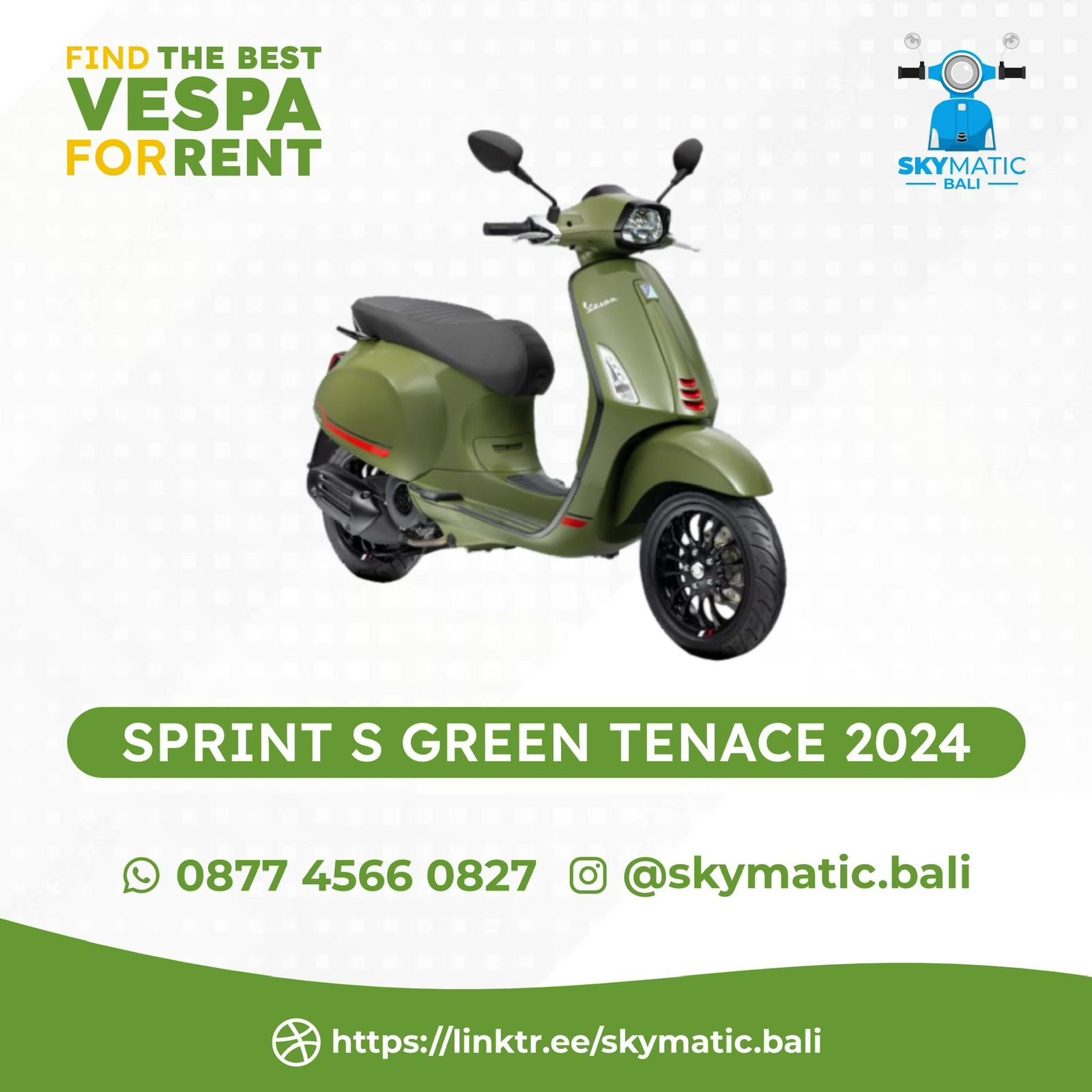 Vespa Sprint S 150 Green Tenace 2024
